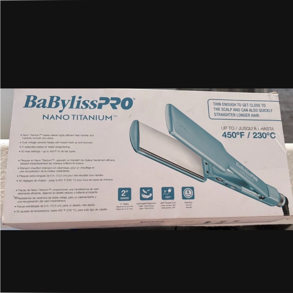 BaBylissPRO Nano Titanium Flat Iron